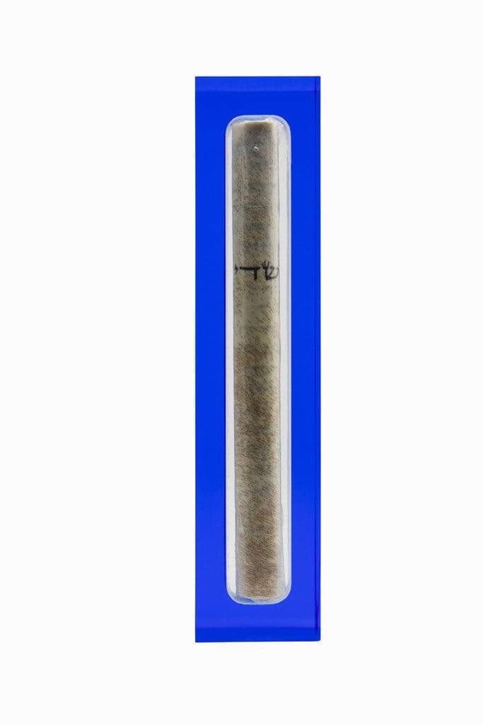 Apeloig Collection Mezuzahs Blue Acrylic Mezuzah - (Choice of Colors)