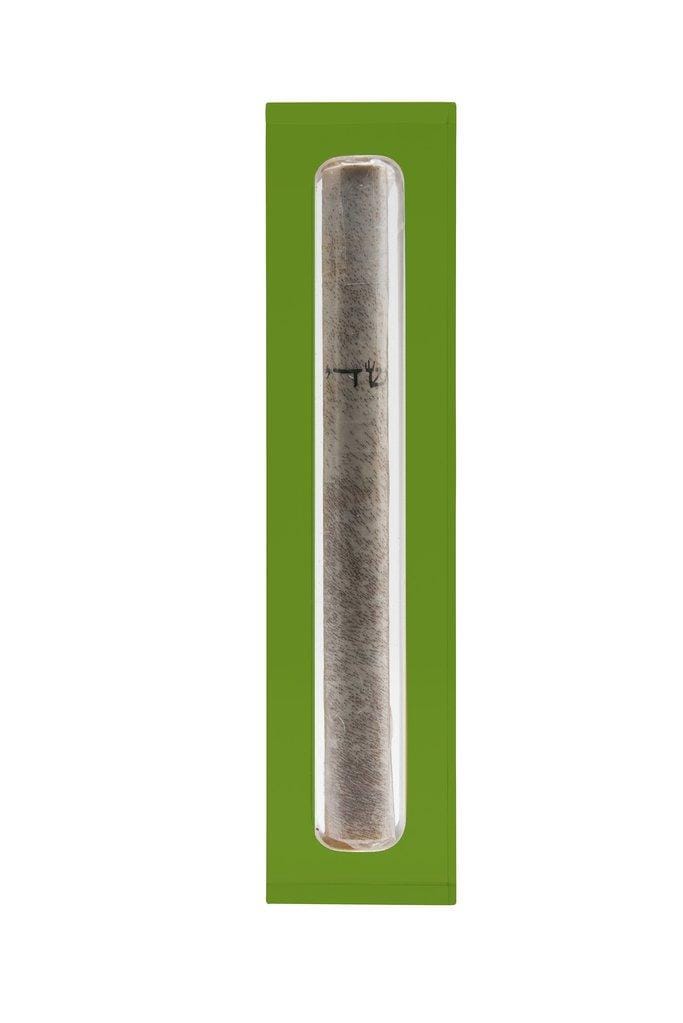 Apeloig Collection Mezuzahs Emerald Acrylic Mezuzah - (Choice of Colors)