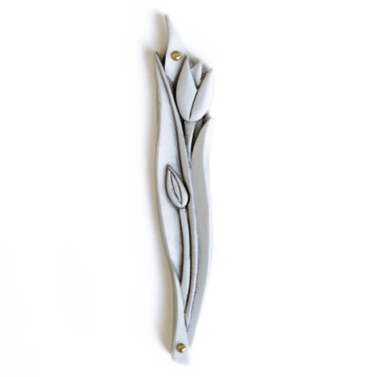 Tulip Mezuzah By Emily Rosenfeld