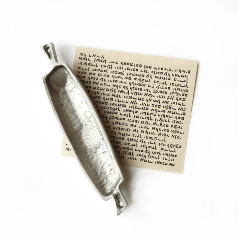 Emily Rosenfeld Mezuzah Wheat Mezuzah by Emily Rosenfeld