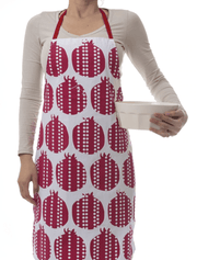 Barbara Shaw Aprons Red Modern Pomegranate Apron