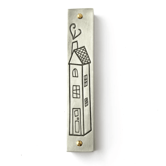 Home Sweet Home Mezuzah by Emily Rosenfeld