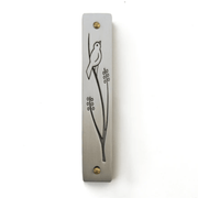 Emily Rosenfeld Mezuzahs Wren Mezuzah by Emily Rosenfeld