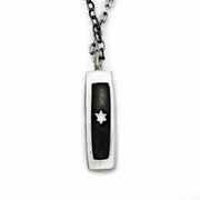 Emily Rosenfeld Necklaces Silver Men's Shin Mezuzah Necklace on Silver Chain by Emily Rosenfeld