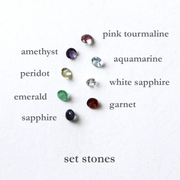 Emily Rosenfeld Necklaces Silver Silver Botanical Star of David Necklace by Emily Rosenfeld - Choice of Gemstone