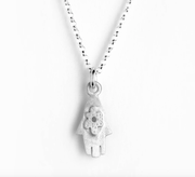 Emily Rosenfeld Necklaces Silver Mother & Daughter Hamsa Necklaces by Emily Rosenfeld