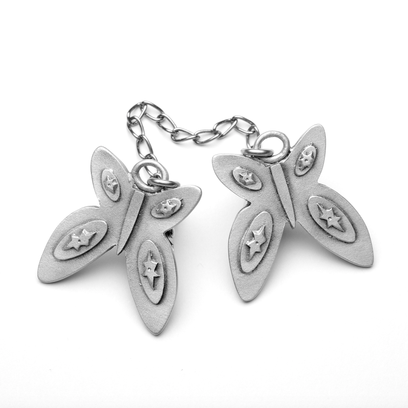Emily Rosenfeld Tallis Silver Pewter Butterfly Tallis Clip by Emily Rosenfeld