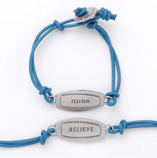 Believe Bracelet by Emily Rosenfeld - Blue