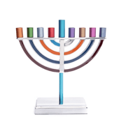 Yair Emanuel Menorahs Default Large Classic Menorah by Yair Emanuel - Multicolored
