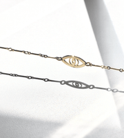 Miriam Merenfeld Jewelry Necklaces Vale Evil Eye Necklace - Silver, Gold or Two-Tone