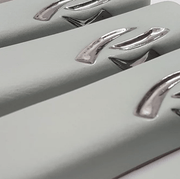 Yahalomis Mezuzahs Turquoise Small Ceramic Mezuzah Case with Silver by Yahalomis - (Choice of Color)