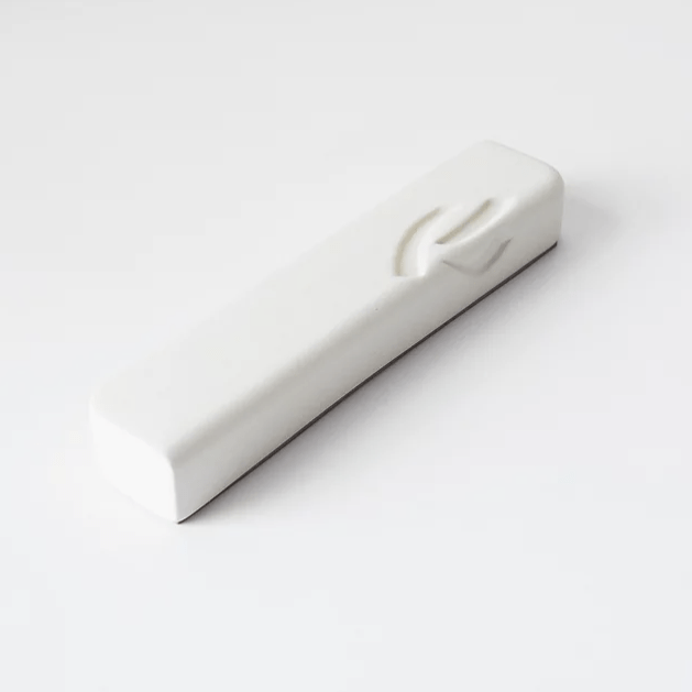 Yahalomis Mezuzahs White Small Ceramic Mezuzah Case by Yahalomis - (Choice of Color)