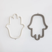 Yahalomis Wall Hamsas Ceramic Wall Hamsa - White or Grey
