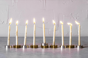 Laura Cowan Menorahs Tic Tac Toe Menorah by Laura Cowan - (Choice of Color)