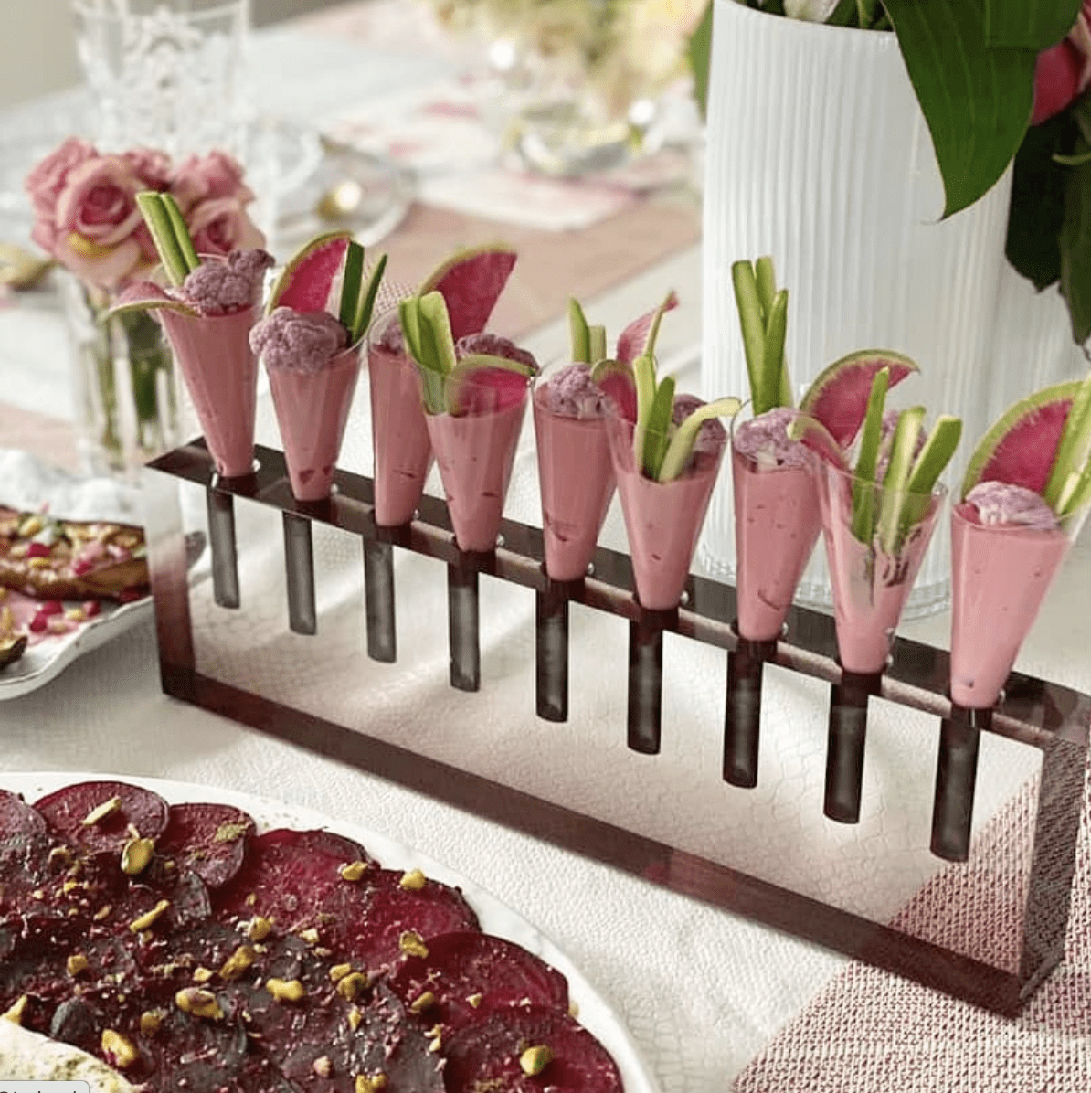 Apeloig Collection Menorahs Acrylic Oil Menorah - (Choice of Colors)
