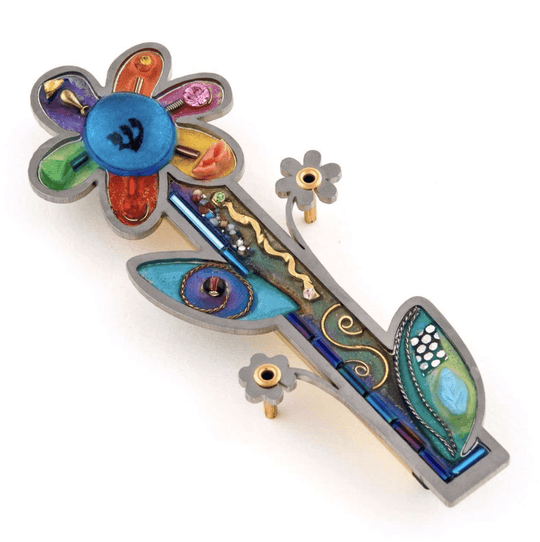 Seeka Blooming Rainbow Flower Mezuzah
