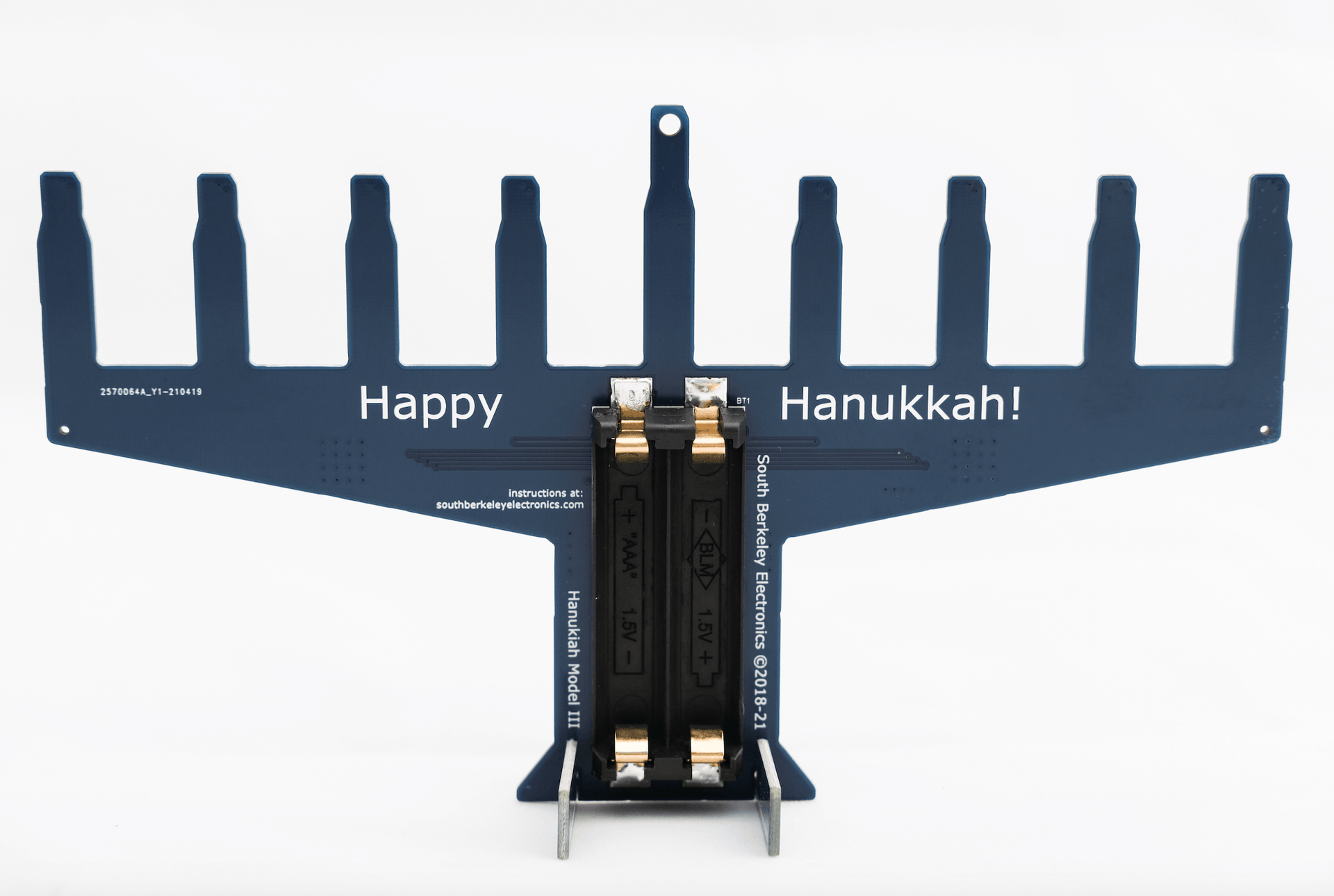 SBerkeleyElectronics Menorahs Electronic Circuit Board Menorah Model III