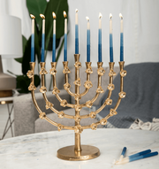 ModernTribe Menorahs Gold Floral Lily Menorah