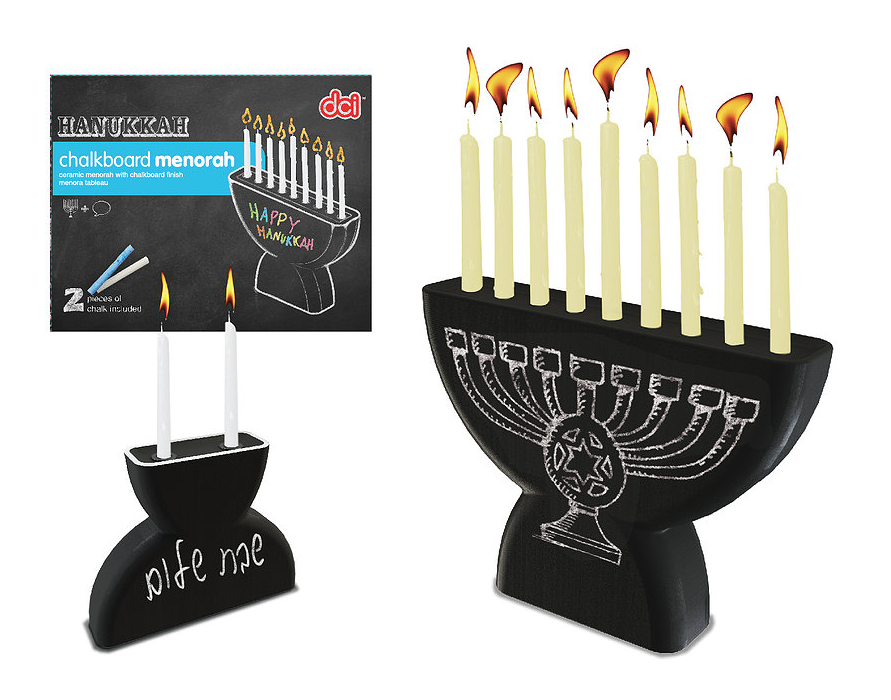 Decor Craft Menorah Chalkboard Menorah - All Ages