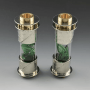Joy Stember Candlesticks I Am My Beloved Round Wedding Shards Candleholders by Joy Stember