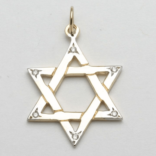 Bareket Jewelry Necklaces 14k Gold and Diamond Star of David Pendant