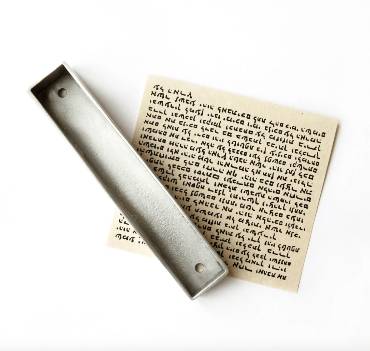 Emily Rosenfeld Mezuzahs Wren Mezuzah by Emily Rosenfeld