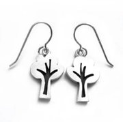 Emily Rosenfeld Earrings Tree / Silver Sterling Silver Whimsical Earrings - (Choose Your Design) by Emily Rosenfeld