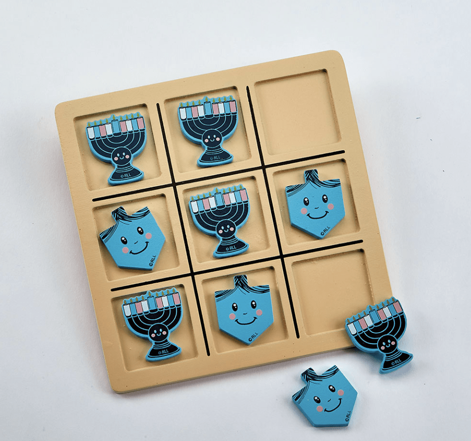 Rite Lite Wooden Toy Hanukkah Tic Tac Toe Board