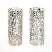 Hoshen Designs Candlesticks "I Am My Beloved’s" Ani L'dodi Song of Songs Candleholders - White Gold