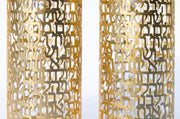 Hoshen Designs Candlesticks "I Am My Beloved’s" Ani L'dodi Song of Songs Candleholders - Gold