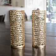 Hoshen Designs Candlesticks "I Am My Beloved’s" Ani L'dodi Song of Songs Candleholders - Gold