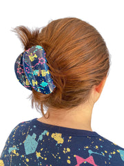 Midrash Manicures Hair Clips Hanukkah Splatter Paint Hair Claw