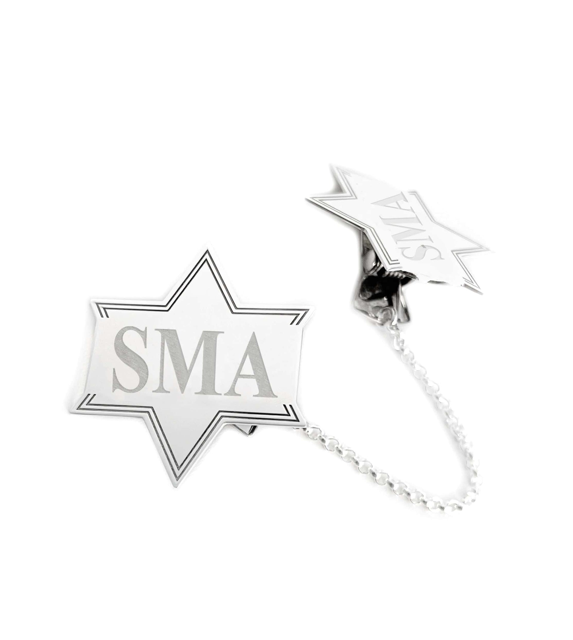 Miriam Merenfeld Jewelry Tallises Star of David Personalized Tallit Clips