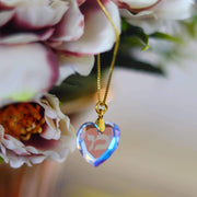 Ishees Jewelry Necklaces Heart Swarovski Crystal Hebrew Name or Initial Necklace - Sterling Silver or Gold-Plated