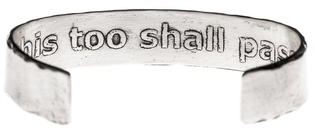 Marla Studio Bracelets Silver This Too Shall Pass Cuff by Marla Studio