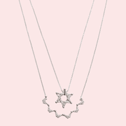 Stitch and Stone Necklaces Sterling Silver Butterfly Star of David Necklace