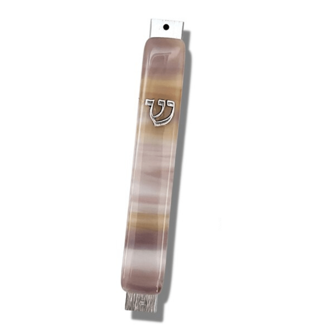 Fused glass retailer mezuzah case - Jewish wedding/engagement gift - mezuzah cover for Jewish home - Judaica - made in Israel - Jewish home decor