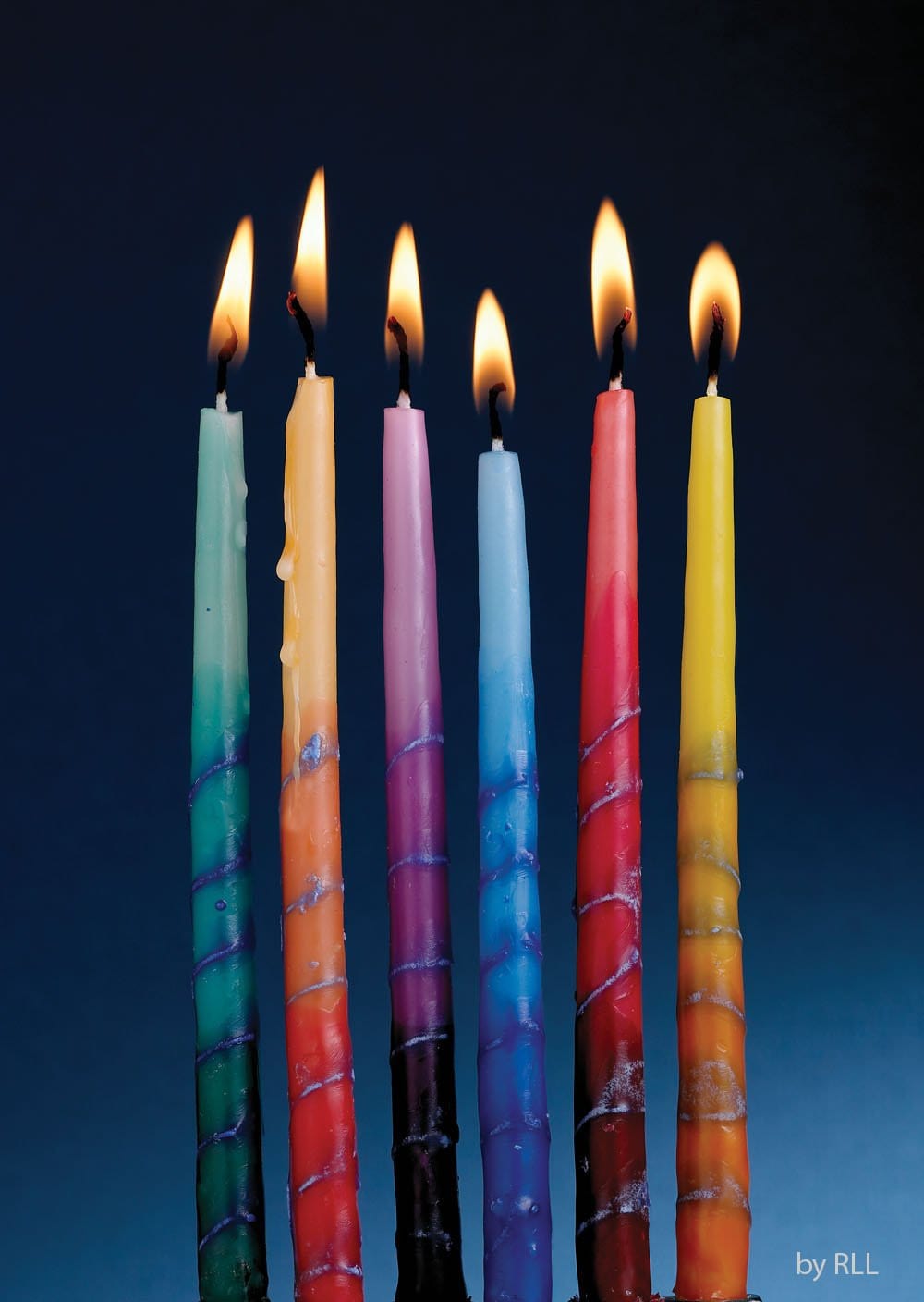 Rite Lite Hanukkah Candles Default Handcrafted Rainbow Hanukkah Candles