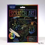 Rite Lite Dreidels Chanukah Scratch Art by Rita Light
