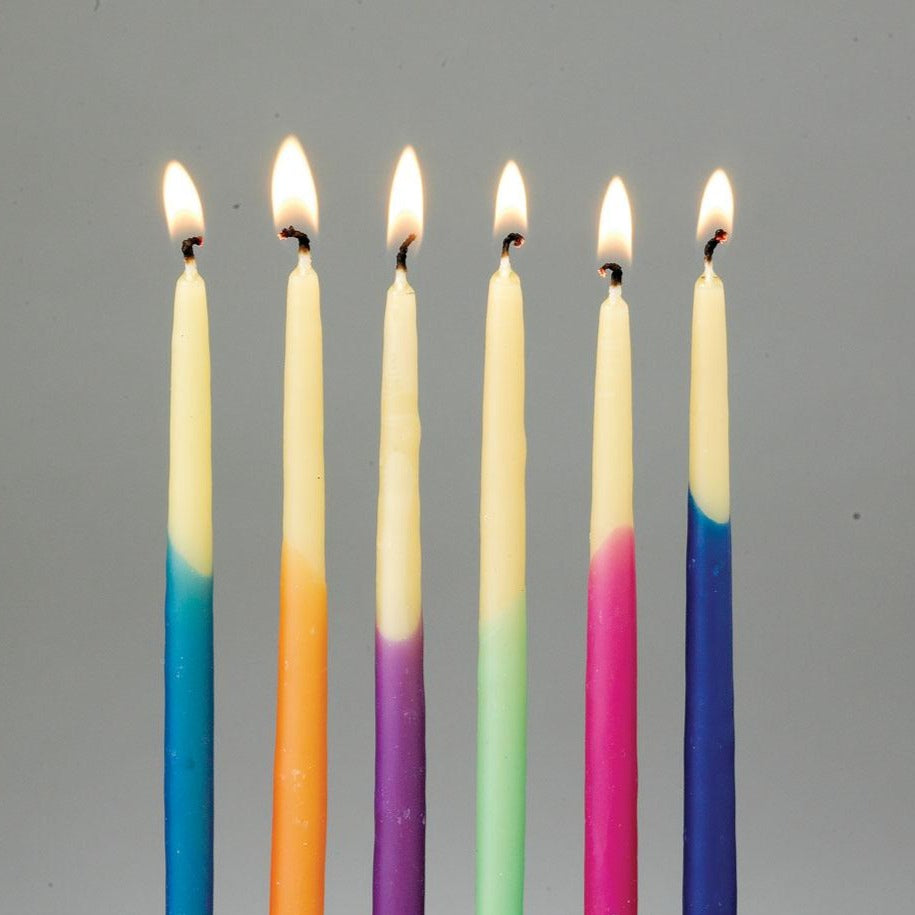 Rite Lite Candles Default Hanukkah Candles - Hand-dipped Beeswax, Assorted Colors