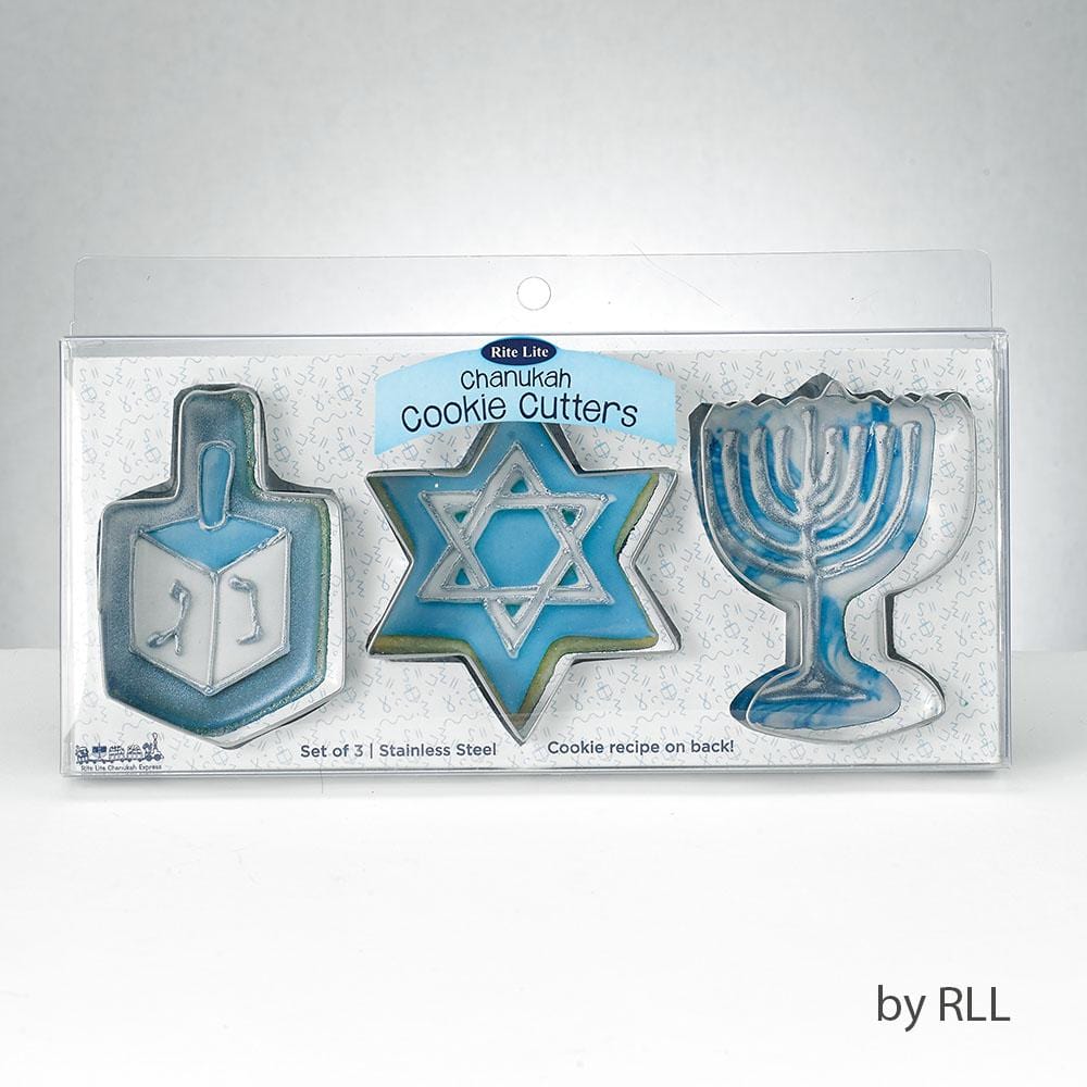 Rite Lite Cookie Cutters Three Piece Hanukkah Cookie Cutters