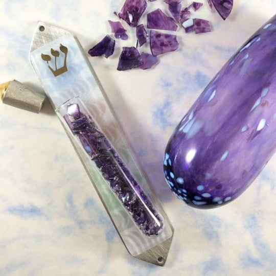 Sands Pastel Wedding Shards Mezuzah by Beames