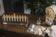 Apeloig Collection Menorah Acrylic Oil Menorah - (Choice of Colors)
