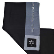 Zion Tallis Tallis Black and Gray Israsilk Talis 3 Piece Set