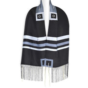 Zion Tallis Tallis Black and Gray Israsilk Talis 3 Piece Set