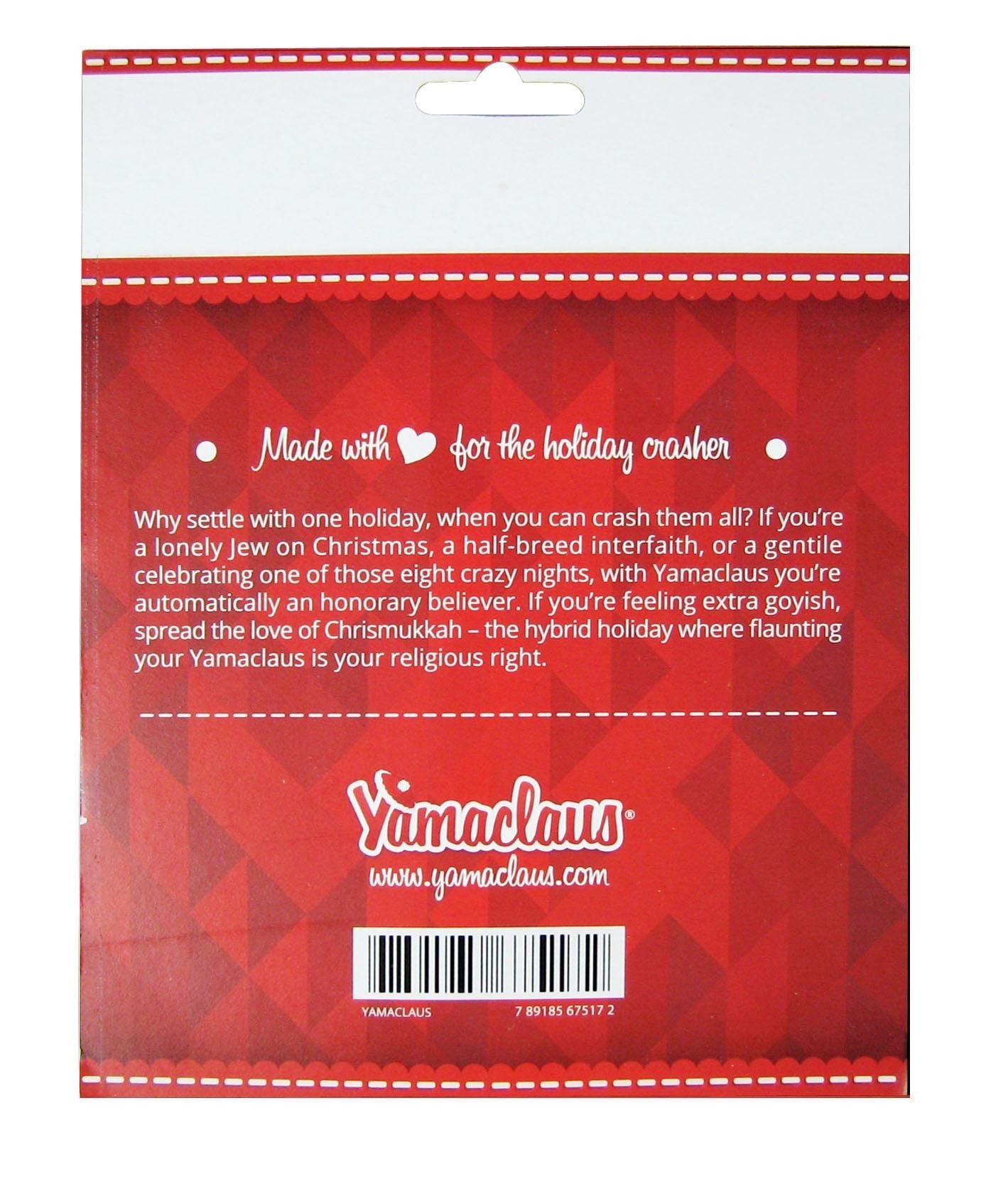 Yamaclaus Kippah Yamaclaus - Chrismukkah Santa Claus Hat and Yarmulke Mashup