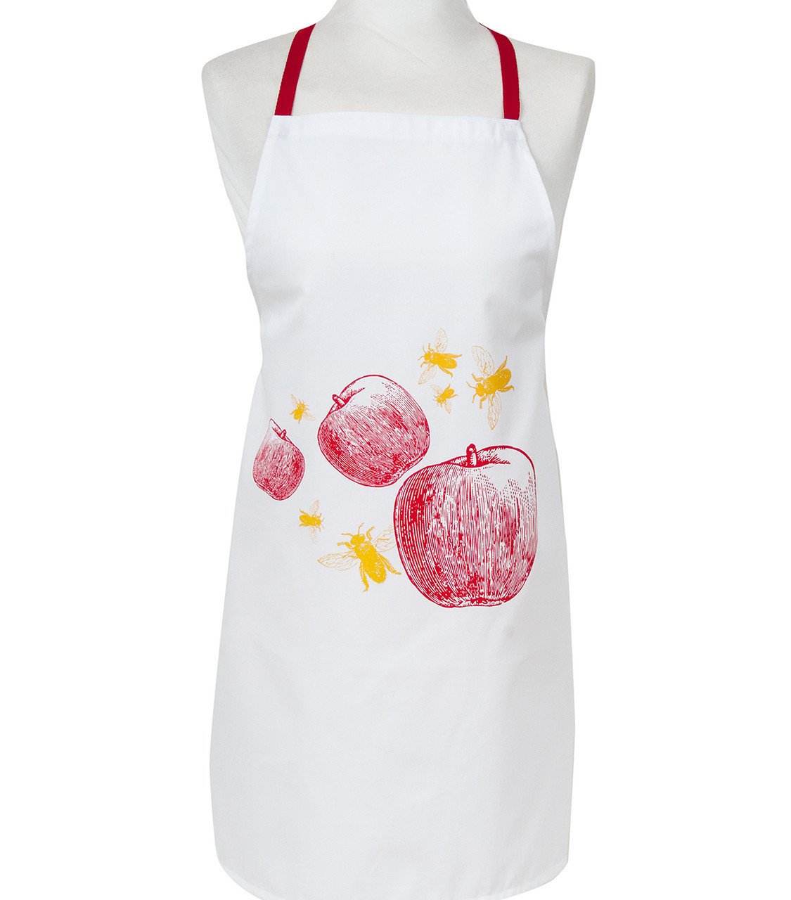 Barbara Shaw Aprons Red Apples and Bees Apron