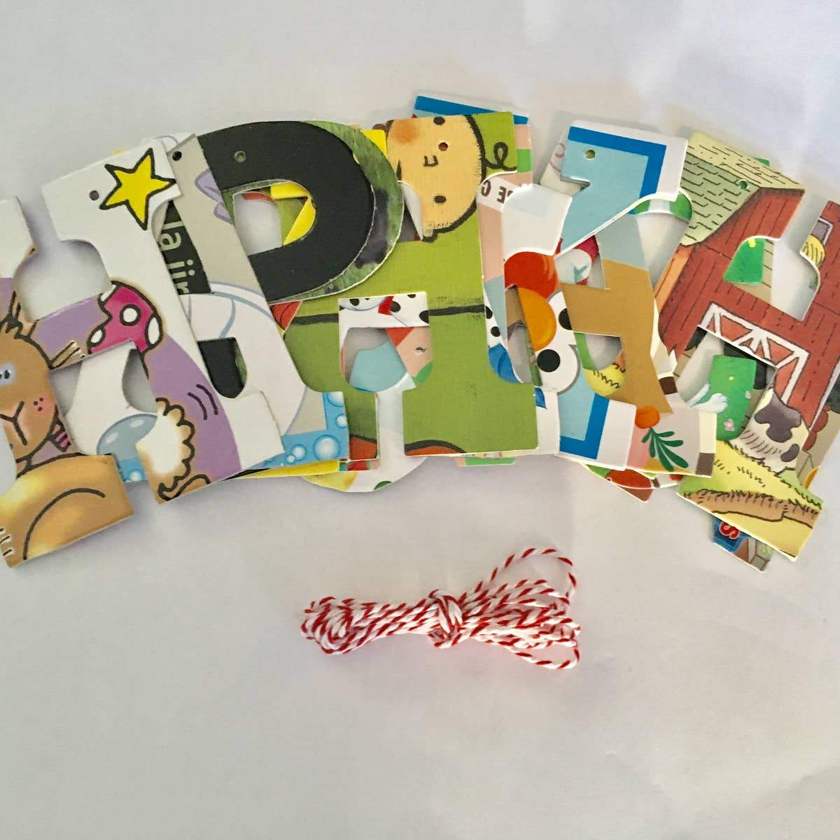 Attic Journals Decorations Happy Hanukkah Garland with C & N for Alternative Spellings