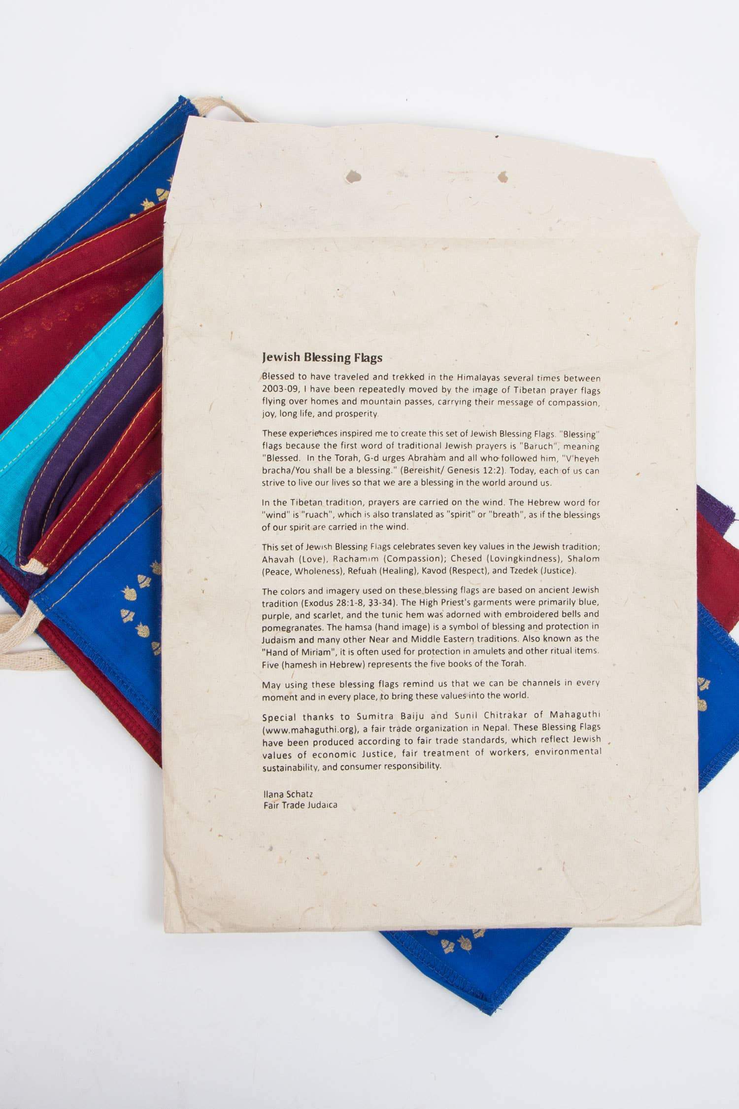 Ten Thousand Villages Decorations Jewish Blessing Hamsa Garland