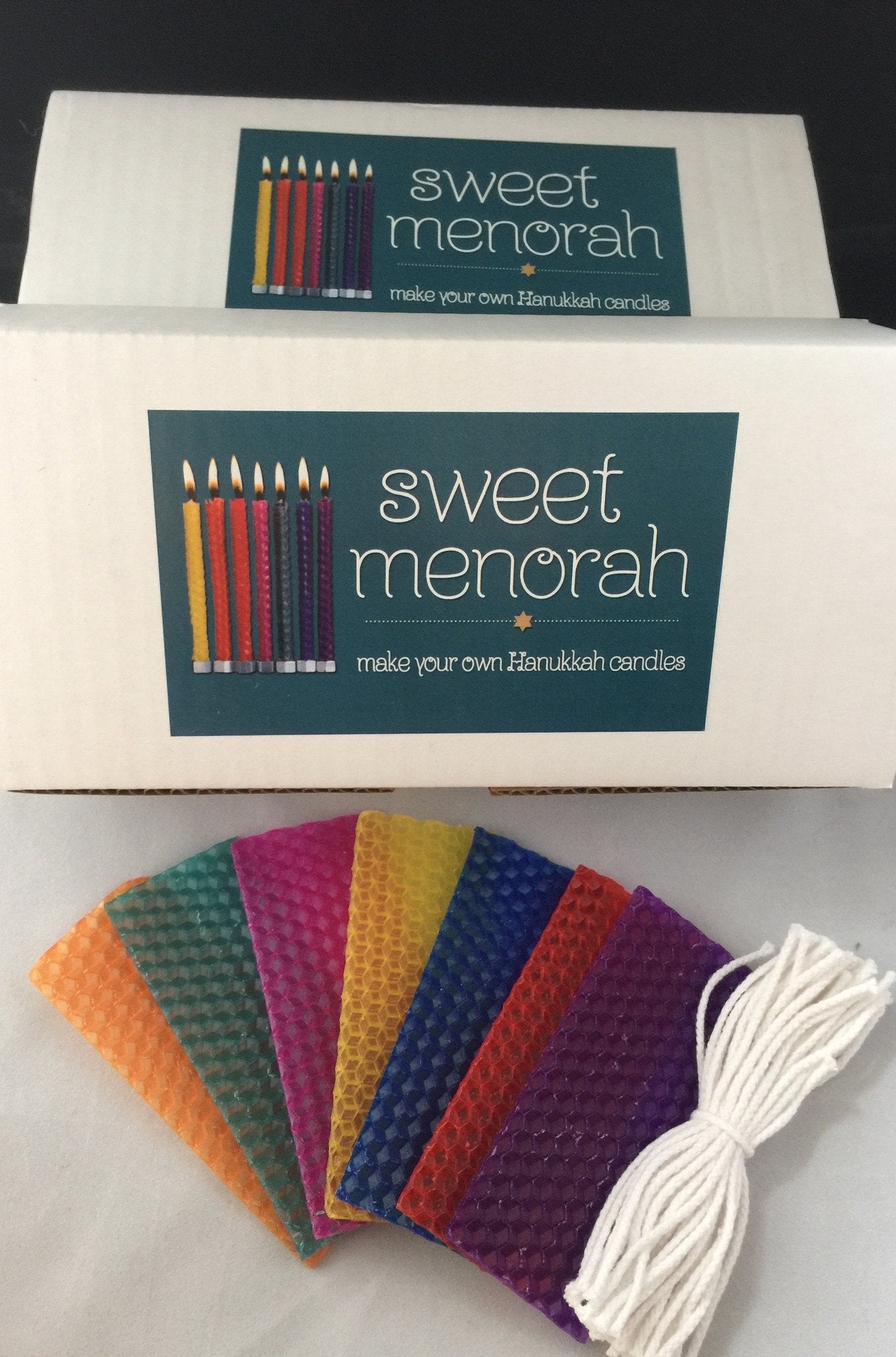 Linda's Gourmet Latkes Candles Beeswax Hanukkah Candle Kit